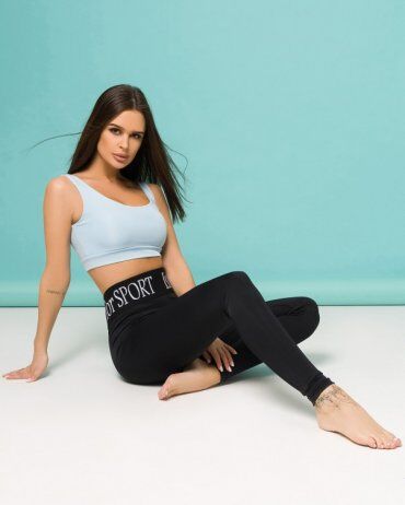 ISSA PLUS: Леггинсы 9050A_черный - фото 4