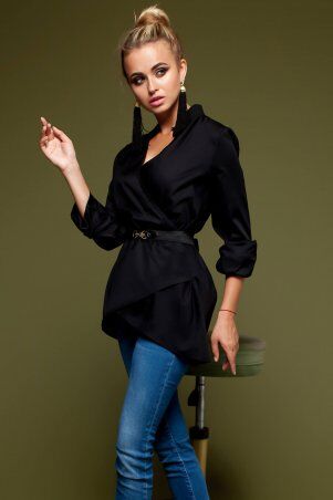 Jadone Fashion: Рубашка Гремми чорний - фото 9