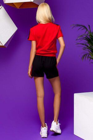 Jadone Fashion: Костюм Элли с шортами червоний - фото 4