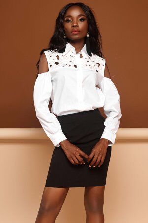 Jadone Fashion: Рубашка Бонни білий - фото 2
