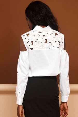 Jadone Fashion: Рубашка Бонни білий - фото 8