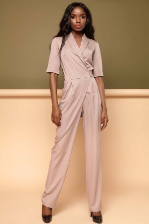 Jadone Fashion: Комбинезон Флоренс бежевий - фото 2