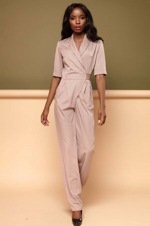 Jadone Fashion: Комбинезон Флоренс бежевий - фото 3