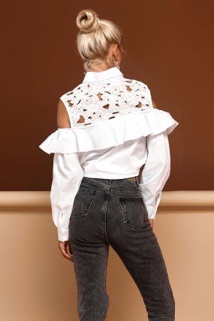 Jadone Fashion: Рубашка Барбара білий - фото 5