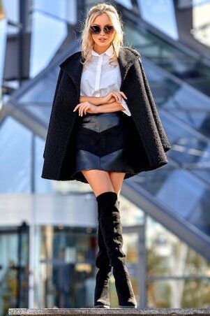 Jadone Fashion: Юбка Рейна чорний - фото 4