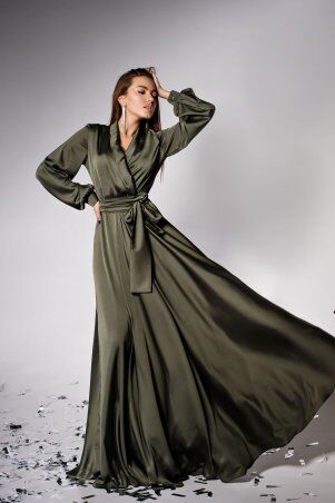 Jadone Fashion: Платье Shine хакі - фото 1