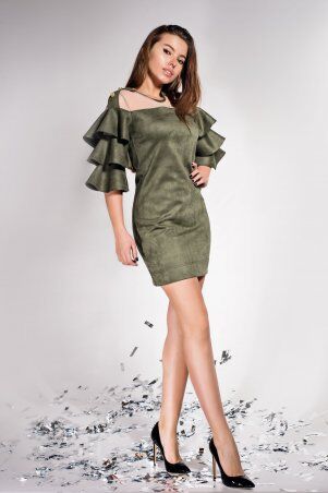 Jadone Fashion: Платье Белла хакі - фото 1
