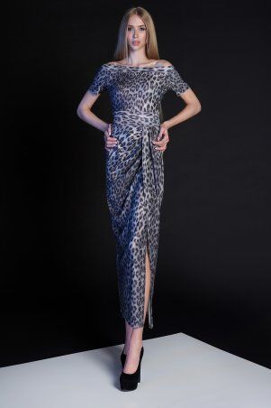 Jadone Fashion: Платье Айша сірий - фото 2