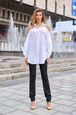 Jadone Fashion: Рубашка Айза молочний - фото 1