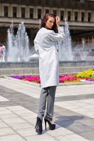 Jadone Fashion: Облегченное пальто Джесси сірий - фото 4