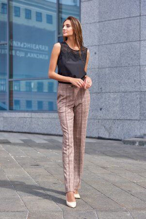 Jadone Fashion: Брюки Данис коричневий - фото 3