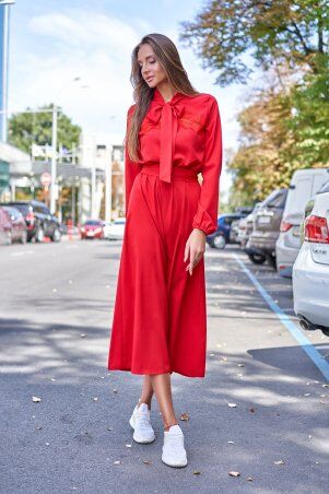 Jadone Fashion: Платье Алиша червоний - фото 3