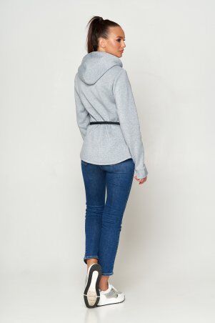 Jadone Fashion: Свитшот Франси с ремнем сірий - фото 4