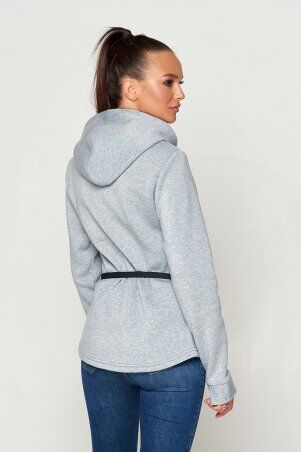 Jadone Fashion: Свитшот Франси с ремнем сірий - фото 5