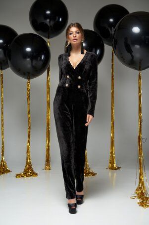 Jadone Fashion: Комбинезон Лоренс чорний - фото 4