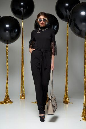 Jadone Fashion: Комбинезон Тиффани чорний - фото 1