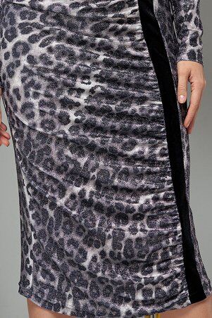 Jadone Fashion: Платье Сильвия сірий - фото 3