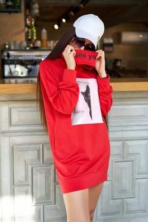 Jadone Fashion: Худи Мальро червоний - фото 2
