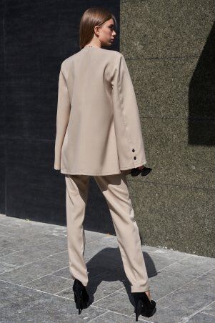 Jadone Fashion: Костюм Сантония с брюками бежевий - фото 5
