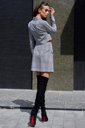 Jadone Fashion: Костюм Юлианна с юбкой чорний - фото 4