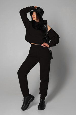 Jadone Fashion: Худи Хит чорний - фото 3
