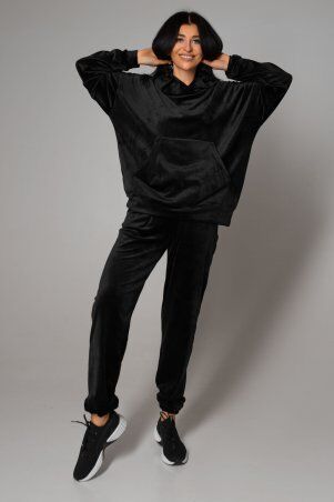 Jadone Fashion: Прогулочный костюм Велли чорний - фото 1