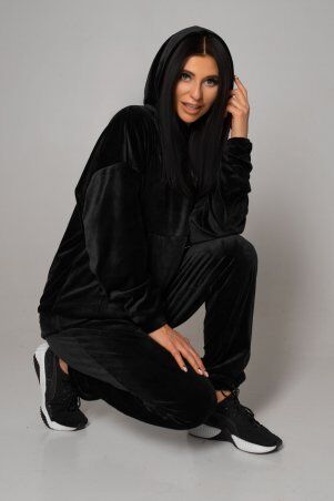 Jadone Fashion: Прогулочный костюм Велли чорний - фото 4