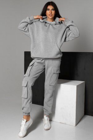Jadone Fashion: Худи Руби сірий - фото 3