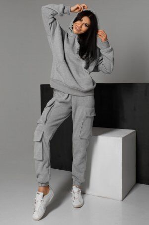 Jadone Fashion: Худи Руби сірий - фото 4