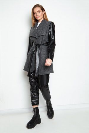 Jadone Fashion: Облегченное пальто Отто сірий - фото 8