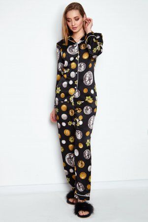Jadone Fashion: Пижама Моне чорний - фото 1