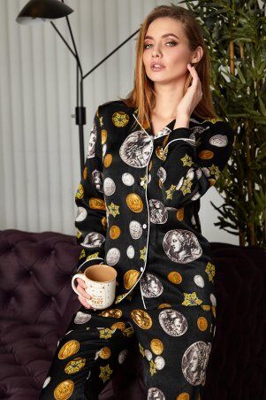 Jadone Fashion: Пижама Моне чорний - фото 5