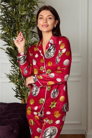 Jadone Fashion: Пижама Моне червоний - фото 3