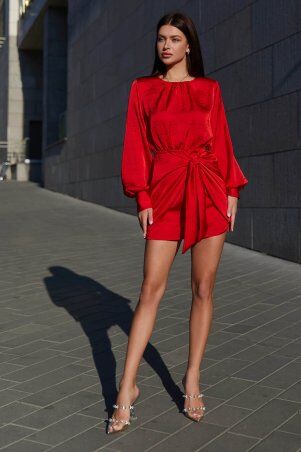 Jadone Fashion: Платье Мири червоний - фото 1