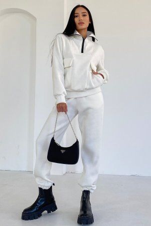 Jadone Fashion: Свитшот Магда білий - фото 4