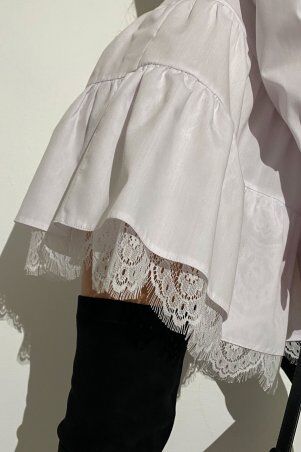 Jadone Fashion: Платье-рубашка Рауза білий - фото 6
