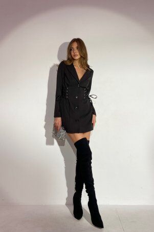 Jadone Fashion: Платье-пиджак Даро чорний - фото 2