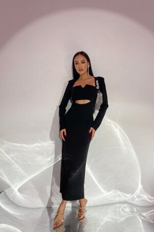 Jadone Fashion: Платье Бриана чорний - фото 1