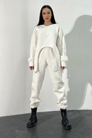 Jadone Fashion: Худи Остин білий - фото 1