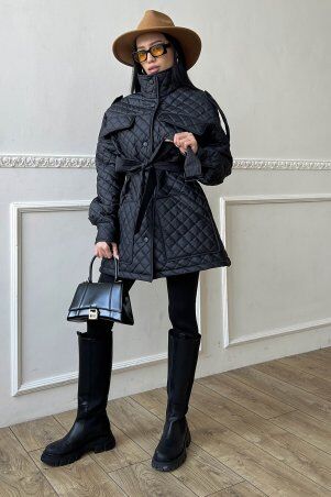 Jadone Fashion: Куртка Іта чорний - фото 4