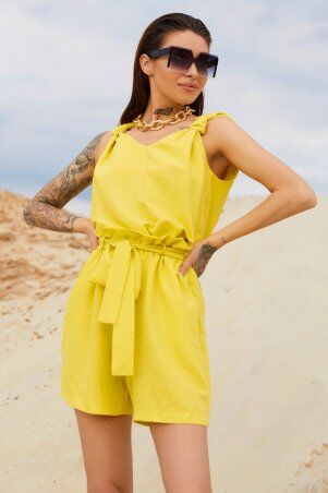 Jadone Fashion: Костюм Тайрес жовтий - фото 4