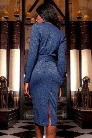 Jadone Fashion: Платье Шарлиз темно-синій - фото 4