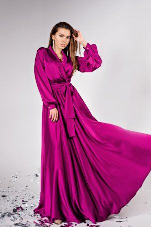 Jadone Fashion: Платье Shine фуксія - фото 1