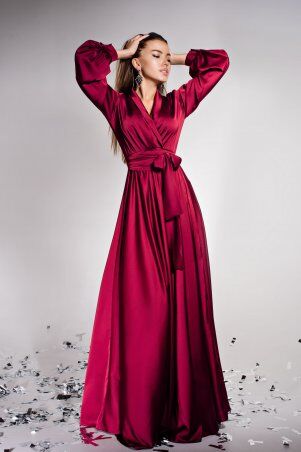 Jadone Fashion: Платье Shine винний - фото 1