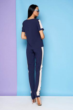 Jadone Fashion: Прогулочный костюм Марти темно-синій - фото 3