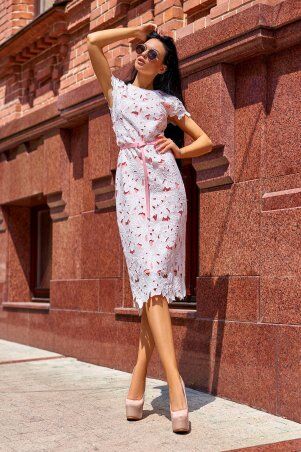 Jadone Fashion: Платье Лика без ремня персиковий - фото 2
