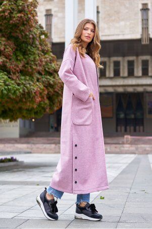 Jadone Fashion: Облегченное пальто Мириам фіолетовий (ліловий) - фото 1