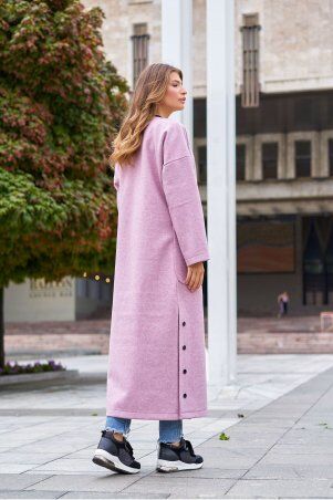 Jadone Fashion: Облегченное пальто Мириам фіолетовий (ліловий) - фото 2