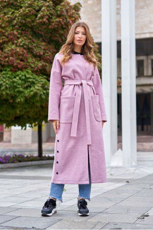 Jadone Fashion: Облегченное пальто Мириам фіолетовий (ліловий) - фото 3