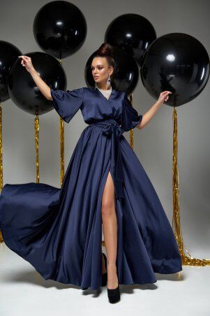 Jadone Fashion: Платье Ариада темно-синій - фото 1